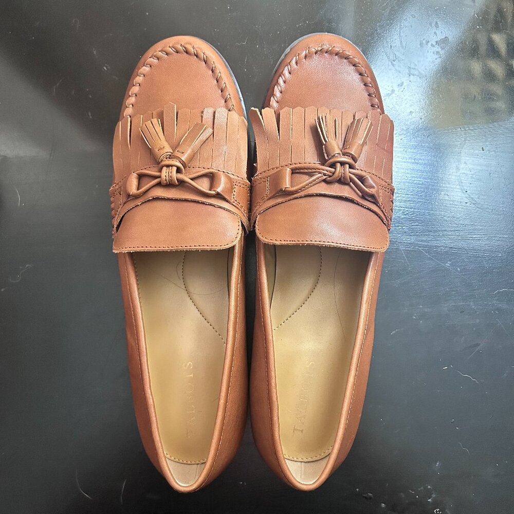 Talbots brown loafers women's size 10M